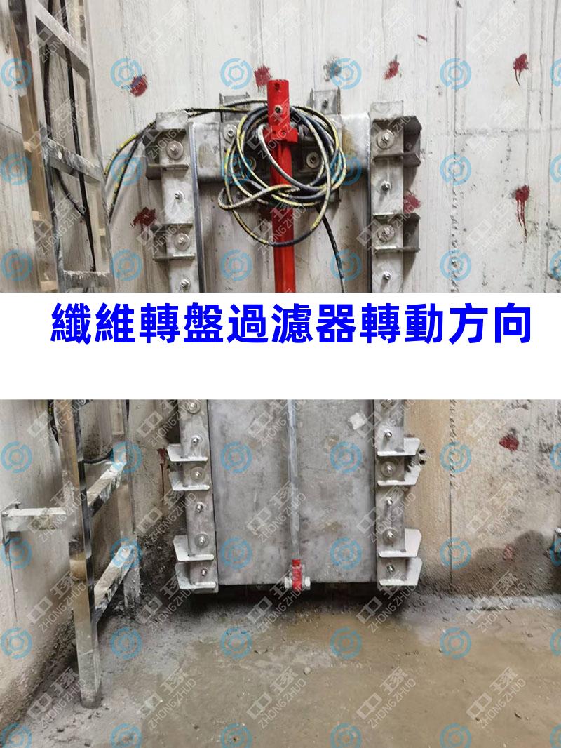 纖維轉盤過濾器轉動方向